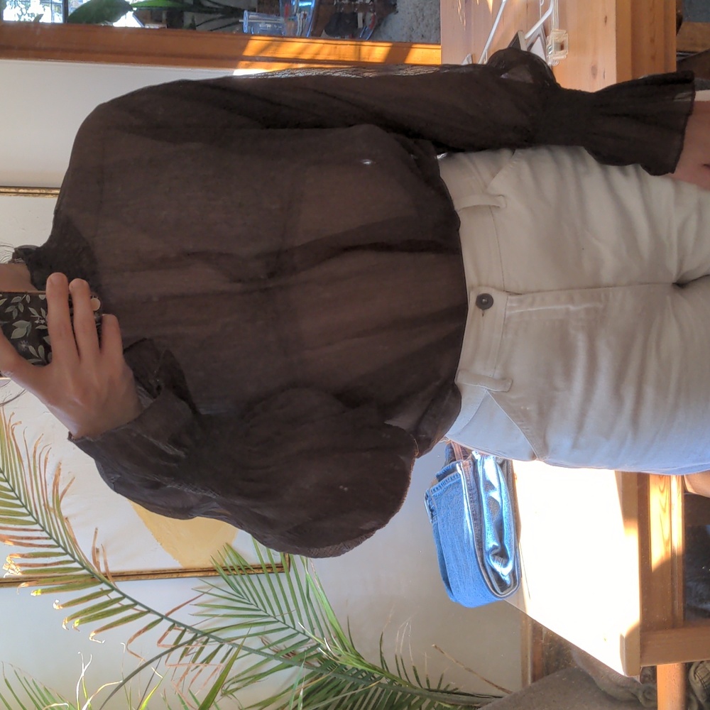 Oak + Fort Ruffle Neck Blouse - Picture 6 of 6